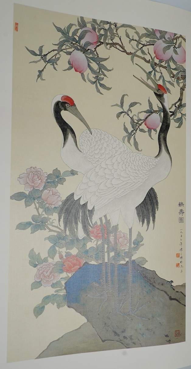 Two Chinese Museum collection books - Chinese paintings of the past dynasties, Collection of Paintings from the Palace Museum III and Painting books collected by Nanjing Museum. Condition - fair